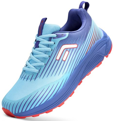 FitVille Zapatillas Anchos Trail Running Hombre Zapatos Montaña Ligeros Senderismo de Exterior Trekking Transpirables
