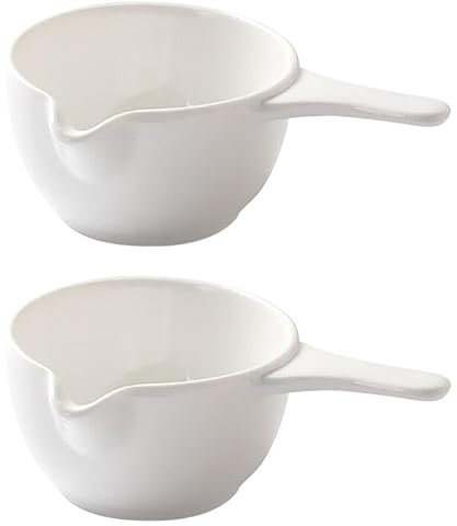 Kichvoe Dipschalen Aus Keramik Sojasaucenschale Mit Griff 2 Mini-Dipschalen Beilagen Für Das Restaurant Zu Hause