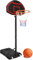 Froadp Basketballkorb Outdoor für Kinder Basketballständer 156-208cm Höhenverstellbar Tragbar Basketballkorb mit Rollen Basis Basketballanlage mit Basketball Inflatable Pumps und 2 Basketballnets