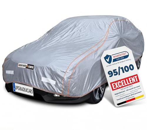 Upgrade4cars Telo Copriauto Esterno Versione 2026 Impermeabile | Copertura Completa per Tutte le Stagioni | Telo Universale Auto Berlina - M (440x180x120 cm)