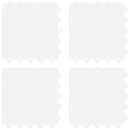 getuse 4 tappetini per hockey su ghiaccio, per allenamento sportivo, materiale PETG, per interni ed esterni, comodi tappetini per ghiaccio, 25 cm x 25 cm