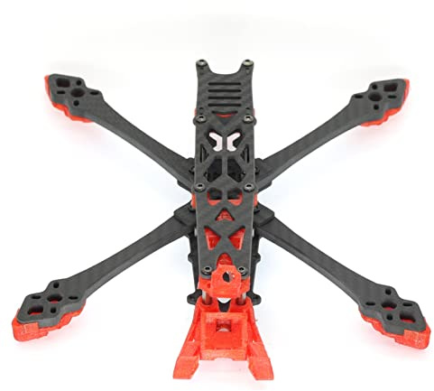 Qklyxr Kit de cadre en fibre carbone 228 mm 5 pouces avec bras 6 Cadre quadricoptère 5 FPV Freestyle RC Racing Drone Kit de mise à niveau pour drone de course FPV
