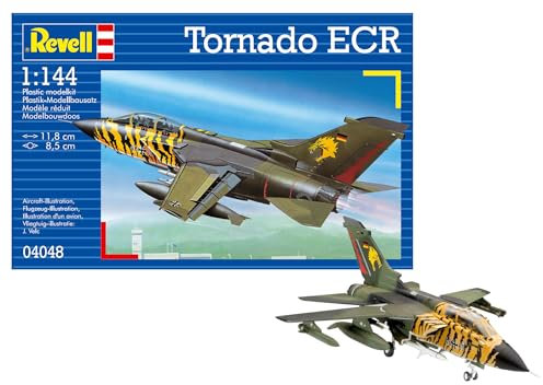 Revell Modellbausatz Flugzeug 1:144 Tornado ECR im Maßstab 1:144, Level 3, originalgetreue Nachbildung mit vielen Details, 04048 Wie Angegeben