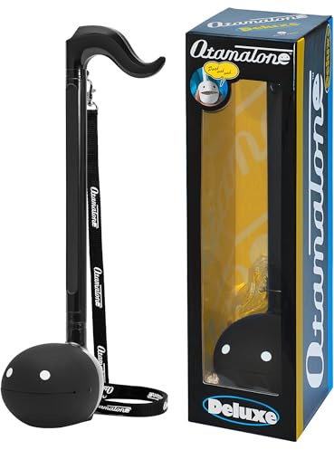 Otamatone Deluxe Electronic Musical Instrument for Adults Portable Synthesizer Digital Electric Music from Japan by Cube/Maywa Denki Cool Stuff Gifts, Black [English Manual]