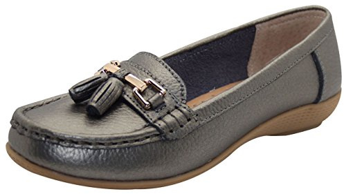 Jo & Joe Ladies LR Nautical Shoes Gun Metal UK 3