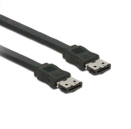 DELOCK 85641 CABLE ESATA 3GB / S ESATA NEGRO, 2 METROS