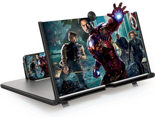 LAC 12 Inch Mobile Phone Screen Magnifier - Gift Ideas for Men - Cool Gadgets for Teenage Boys - Birthday Gifts For Him or Dad