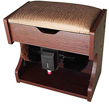 QHYXT Lucidascarpe, Lucidascarpe Automatica Lucidascarpe e Lucidascarpe con Scatola di Immagazzinaggio Macchina con Scatola di Immagazzinaggio Lucidascarpe Elettrico (A)