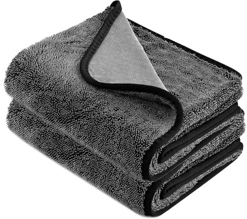 TKGEOUE 2 PCS Premium Trockentuch,Trockentuch 40x60cm, Shiny Bath XXL Trockentuch,Duschkabinen Tuch zum Wasser Abziehen in Dusche & Bad