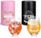FHzytg Set di bicchieri da vino per genitori (535 ml), ideale come regalo per la festa del papà, la festa della mamma, il compleanno, la migliore mamma papà del mondo