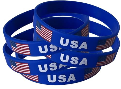TARIFA UNITED USA flagge armband damen herren armband 5 silikon coole sachen deko Amerika herren silikon armbänder Amerika flagge deko party geschenk USA deko kautschuk