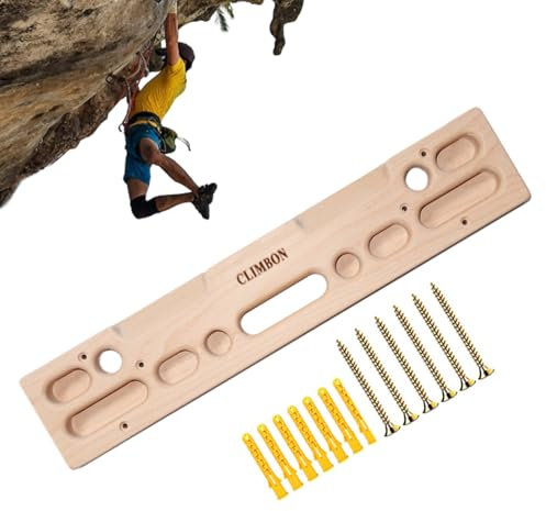 Tavola da arrampicata a parete montata a parete per arrampicata e molteplici opzioni di sostegno, ideale per lo sviluppo di avambraccio, controllo e resistenza delle dita stabile