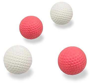 myminigolf ''original 4er Ballset'' (je 2 Minigolfbälle / Golfball in rot bzw. weiß) 007