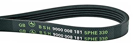 Bosch Siemens 00600151 600151 Correa de transmisión Correa de dientes Correa de transmisión Correa trapezoidal 330 PH 5 E para secadora de ropa Secador Secador automático