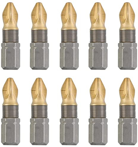 kwb Titan Bits - Bitsset – 10er PZ 2 Bit-Set 25 mm, Bitbox, 1/4 Außensechskant, universel