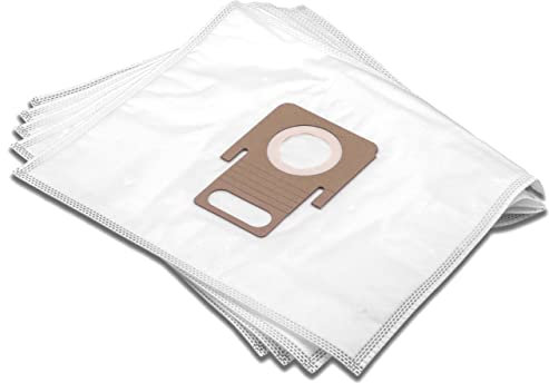 vhbw 5X Staubsaugerbeutel kompatibel mit Thomas Multi-Clean X8, Pet & Family Staubsauger - Mikrovlies, Weiß