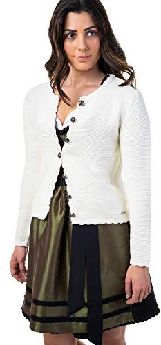 Chaqueta – Chaqueta tradicional para mujer en blanco (Original Trachtl), Blanco, 44