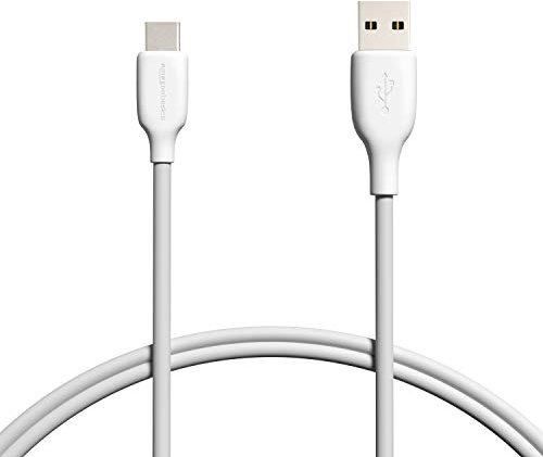 Amazon Basics USB-C-auf-USB-A 2.0 Schnelllade- und Datenübertragungskabel, 480 Mbit/s Geschwindigkeit, USB-IF-zertifiziert, für Apple iPhone 16/15, iPad, Samsung Galaxy, Tablets, Laptops, 0.9 m, Weiß