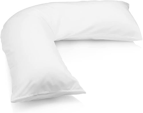 SM Decor V Pillow Only - Orthopedic Support Pillow For Neck, Back & Shoulder - Nursing, Maternity & Pregnancy V Shaped Pillow - Extra Hollowfiber Filling & Machine Washable