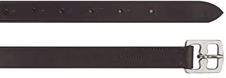 START - Estribos de piel para montar (2,5 cm de ancho, 155, marrón)