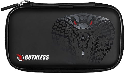 RUTHLESS Étui de rangement professionnel pour fléchettes disponible en plusieurs designs., Noir , M, Étui pour fléchettes Motif Cobra Portefeuille 3 volets