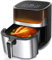 Aigostar Air Fryer - Heißluftfritteuse mit sichtbarem Fenster, 6,5L XXL, 1600W, 10 voreingestellte Menüs, intelligentes Vorheizen, Auftauen, DIY, unabhängige Lichtsteuerung, Balloon.