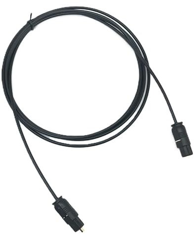 T-ProTek Digital Toslink Optisk optisk ljudkabel kompatibel med koaxial Toslink-adapter RCA-jack L/R