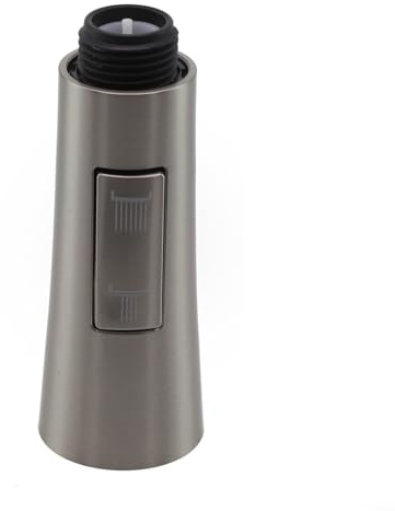 Pumixiy Estrarre il rubinetto della cucina Testa di spruzzo di ricambio per risparmio idrico Ugello spruzzatore ABS funzione singola aeratore doccia per lavello miscelatore G1/2 collegamento argento