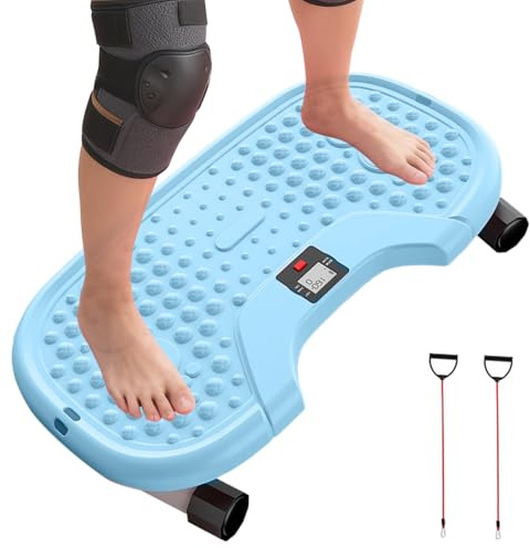 Trappstepper för kontoret, roterande stepper bärbar bentränare | fitnessstepper med LCD-skärm – för magkärnig underkropp vardagsrum sovrum kontor balkong inomhus utomhus