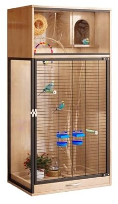 Flight Cage Luxury Villa Bird Cage for Parrots Complete New Type Birdhouse & Nest