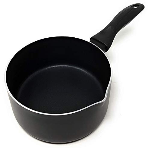 LS Kitchen - Pentolino da Latte - Casseruola di Alluminio di Alta Qualità - Pentolino con Becco - Induzione - 1L,16 cm