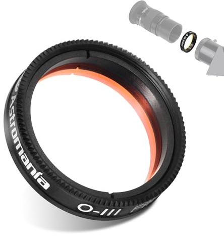 Astromania 1.25 O-III Filter - Made from Premium Glass with Dichroic Interference and Antireflection Coatings, Enhancing Contrast During Visual Observation of Gaseous and Planetary Nebulae