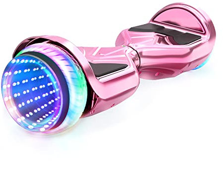 SISIGAD Offroad Hoverboard Kinder Adults mit Bluetooth-Lautsprechern 3D-LED-Licht, 6,5 Reifen Leistungsstarke große Batterie Hoverboard, verbesserte Sicherheit