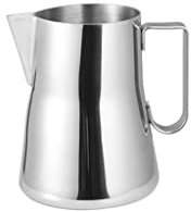 Handhållen skummande kanna for att göra smaksatt kaffemjölk hantverkskaffe Latte Mjölk Ångkanna Skumgrädde Serveringsmuggar i rostfritt stål /359(350ml)