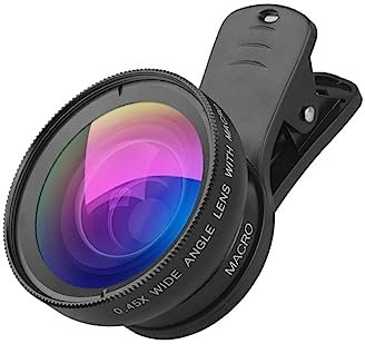 Mikinona Handykameraobjektiv Set Mit -fachem Weitwinkel Und -fachem Makro Externes Smartphone-kameraobjektiv Kompatibel Aus Öl