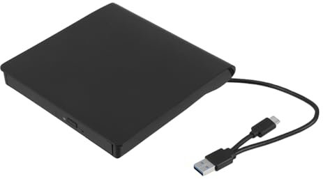 Hemobllo Unità Dvd Esterna Usb Type-c Lettore Cd Per Computer Desktop Laptop Masterizzatore Dvd Cd Compatibile Portatile e Tablet Per Uso Domestico