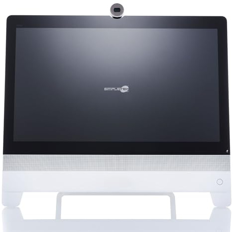 SIMPLETEK - Sistema All-in-One di Videoconferenza e Monitor Touchscreen 23 | Cavi HDMI, alimentazione e LAN inclusi (Ricondizionato)