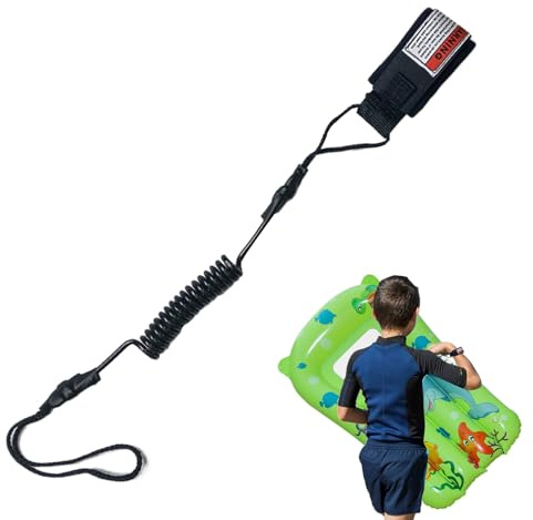 Laisse de planche de surf – Laisse élastique pour planche de surf | Sangle de cheville légère | Accessoires de surf pour kayak, bodyboard, femmes, adolescents, filles, garçons, jeunes