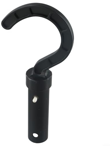 Honseadek Gancho limpiador de piscina inalámbrico compatible con todos los bastones de natación para robots, material de policarbonato ABS duradero, robótico, estándar, telescópico, limpieza de