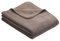 Ibena Dublin Kniedecke 100x150 cm - Kinderdecke Hellbraun Espresso, Kuscheldecke aus Baumwollmischung angenehm warm und kuschelig, hervorragende Qualität