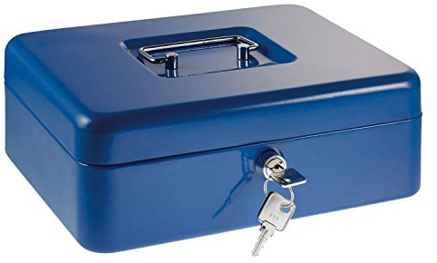 ALCO-Albert 874 Euro Zählkassette mit Münzeinsatz, 250 x 180 x 90 mm, dunkelblau