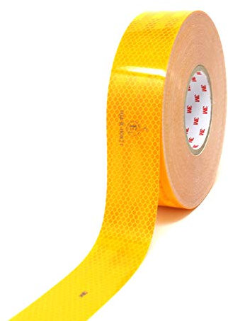 Finest Folia 3M Diamond Grade 983 Scotchlite Konturmarkierung Reflexfolie Reflexband Gelb, 1 Meter (7,90 € / Meter)
