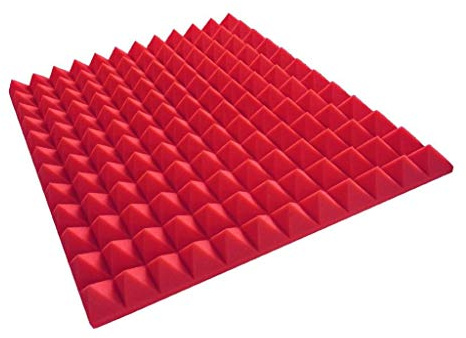 Skumgummi i pyramidstruktur, färg, noppor, akustikskum, rum, akustisk, ljud, isolering, skydd