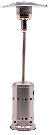 KEKAI KT0586 - Gasofen für den Außenbereich, 13 kW, 25 m², Durchmesser 81 x 221 cm, Grau