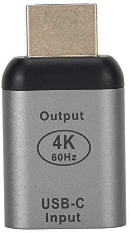 fasient1 Adaptador HDMI USB C portátil (Compatible con 4K a 60 HZ), Conector de Adaptador Hembra a HDMI Macho Tipo C de Carcasa de aleación de Aluminio, para Windows/para Android/OS X