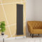 Warmehaus Traditional Radiator Double Column Anthracite Vertical Cast Iron Style Central Heating Tall Radiator -1500 x 380mm