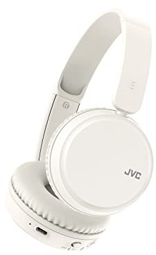 JVC Cascos Inalámbricos de Diadema Auriculares con Bluetooth 5.2, Micrófono, 35h de Batería, 3 Modos de Sonido y Ecualizador. Ligeros, Graves potentes y diseño Ajustable, HA-Z37W-W (Blanco)