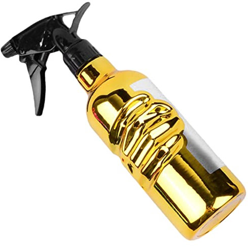 MUSISALY Bouteille De Spray Réutilisable Pour Barbershop Vaporisateur Eau Vintage Pour Coiffeurs Pour Coiffure Et Arrosage Finition Dorée Design Pratique Et Économique