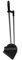 ABENA Juego de recogedor y cepillo de mango largo | Juego de recogedor y cepillo de 84 cm de alto | Adecuado para usar como escoba de cocina, cepillo de suelo, cepillo de barrido interior, barredora y