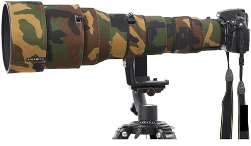 ROLANPRO Vattentätt linsskydd för Nikon AF-S 600mm F4G ED VR Kamouflage regnskydd Linsskyddande hylsa Vapenväska #6 Armégrönt kamouflage